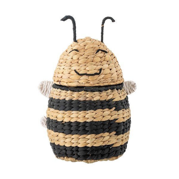 Coș de jucării pentru copii în culoare naturală din zambilă de apă 20x18x30 cm Finn – Bloomingville Mini