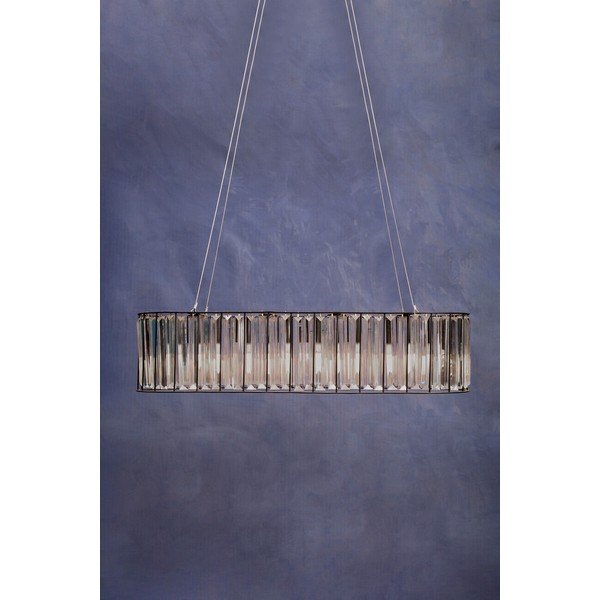 Lustră din metal cu abajur din sticlă Akiko – Premier Housewares-image-2