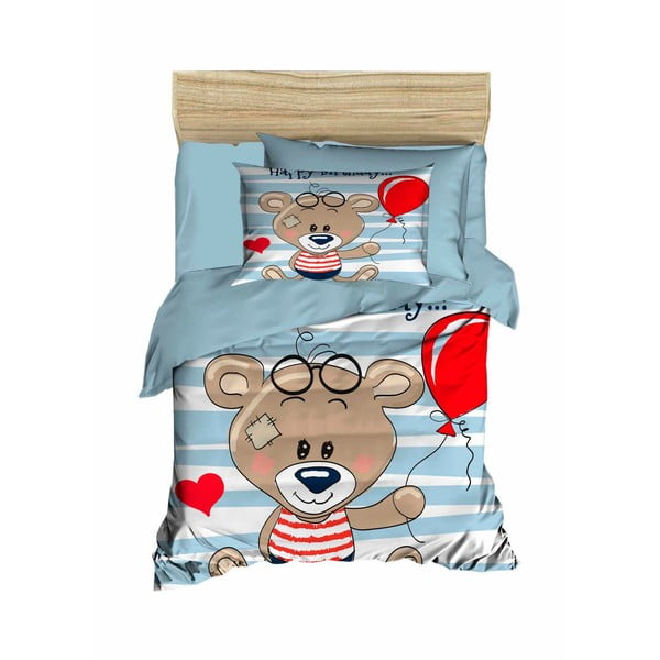Lenjerie de pat pentru copii din satin pentru pătuț cu cearceaf inclus 100x150 cm – Mijolnir