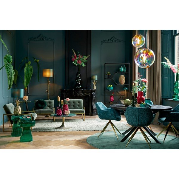 Lustră cu abajur din sticlă ø 48 cm Medina – Light & Living-image-4