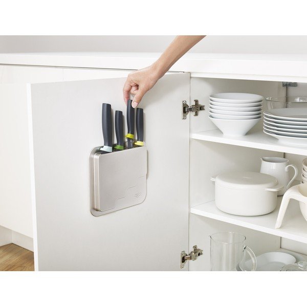 Set de cuțite cu suport din oțel inoxidabil 4 buc. DoorStore™ – Joseph Joseph-image-1