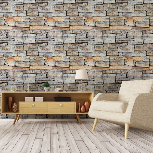 Autocolant de perete Ambiance Stones of Carthage, 40 x 40 cm-image-1
