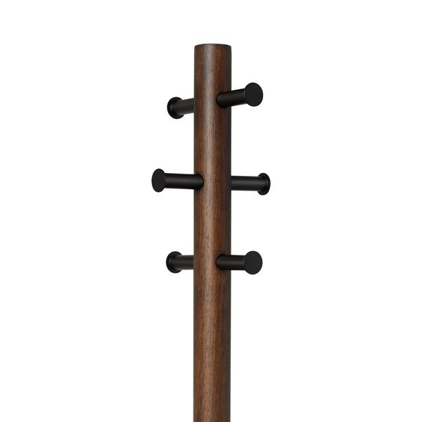 Cuier negru/în culoare naturală din lemn masiv de arbore de cauciuc Pillar – Umbra-image-4