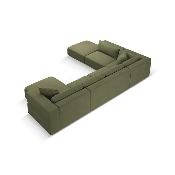 Colțar verde deschis (cu colț pe partea stângă /în formă de "U") Esther – Milo Casa-image-2