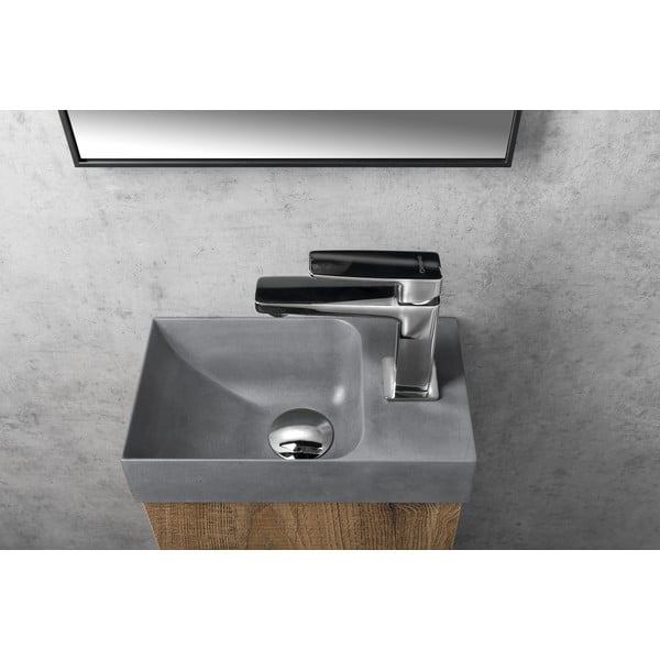 Chiuvetă mică pentru WC gri din beton 31x17 cm Piccolino – Sapho-image-3