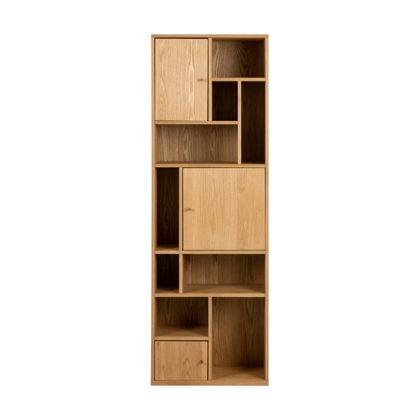 Bibliotecă în culoare naturală cu aspect de lemn de stejar 61x180 cm Rangoon – Actona