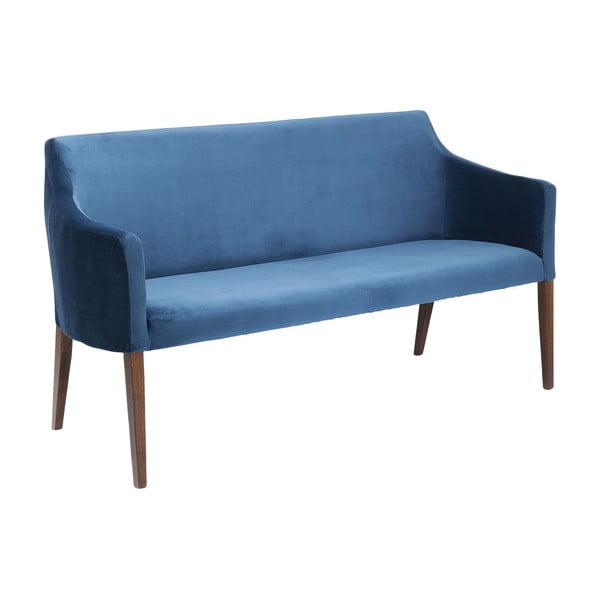 Băncuță Kare Design Bench Mode Velvet, albastru