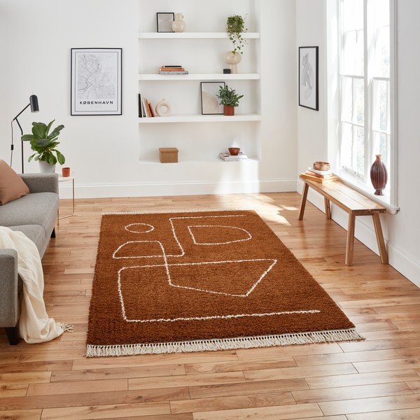 Covor Think Rugs Boho, 160 x 220 cm, roșu-image-1