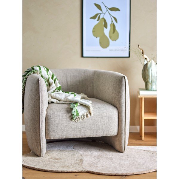 Fotoliu bej Bacio – Bloomingville-image-1