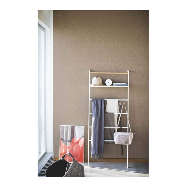 Cuier cu raft YAMAZAKI Tower Ladder, alb-image-2