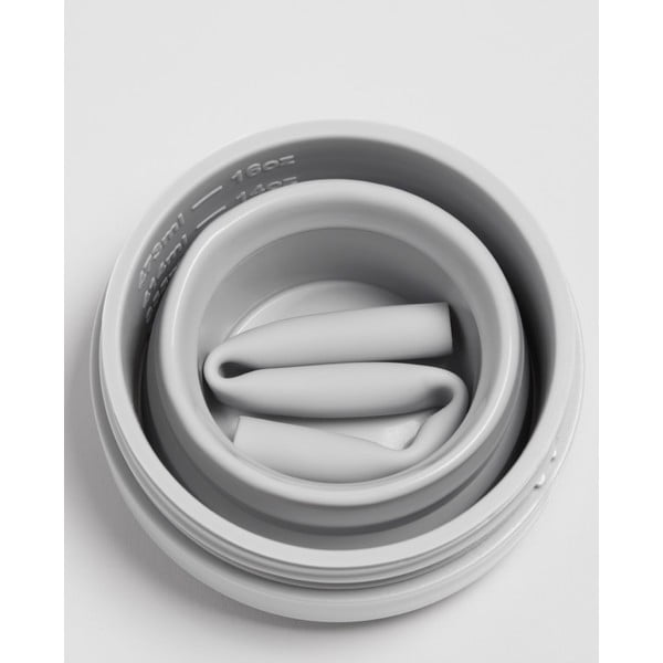 Cană de călătorie pliabilă Stojo Biggie Cashmere, 470 ml, gri-image-3