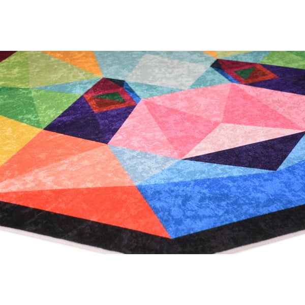 Covor pentru copii lavabil ø120 cm Rainbow Panda – Vitaus-image-2