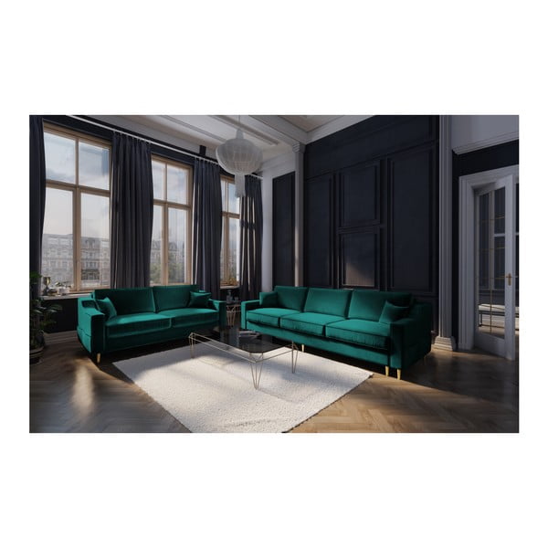 Canapea cu 2 locuri Mazzini Sofas Marigold, verde-image-4
