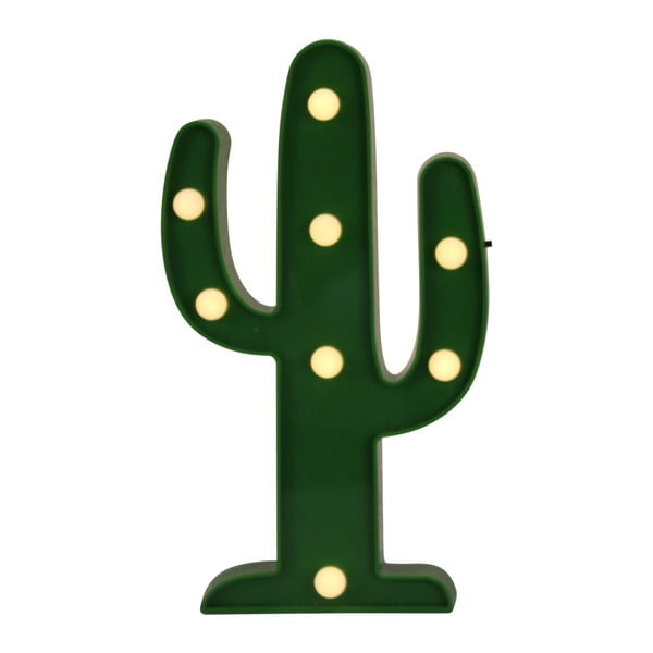 Decorațiune luminoasă Opjet Paris Cactus, verde închis