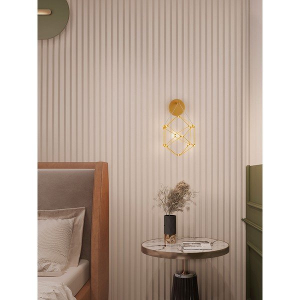 Aplică de perete aurie LED din aluminiu Nebula – Nova Luce-image-2