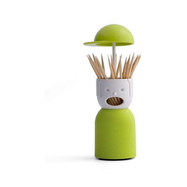 Suport pentru scobitori Qualy&CO Picky Boy, verde-image-1