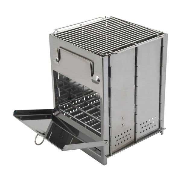 Grătar portabil cu lemn Cube - Cattara-image-3