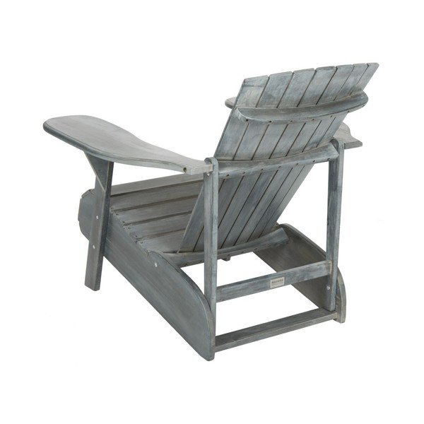 Fotoliu din lemn pentru exterior Safavieh Mopani Grey, gri-image-2