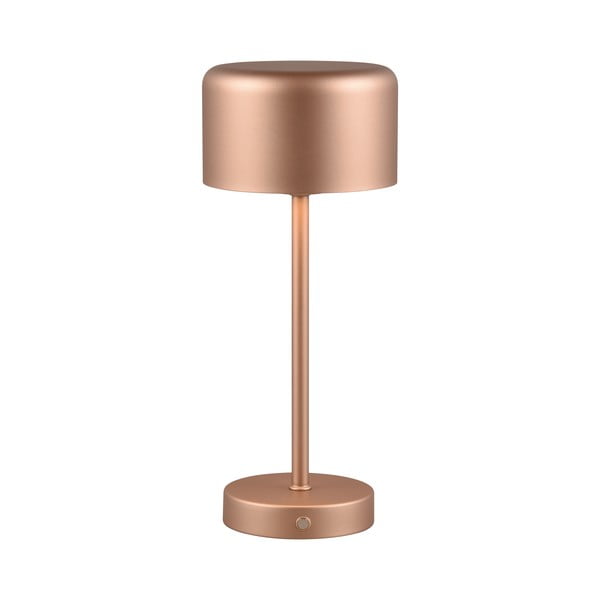 Veioză arămie LED cu intensitate reglabilă (înălțime 30 cm) Jeff – Reality-image-1