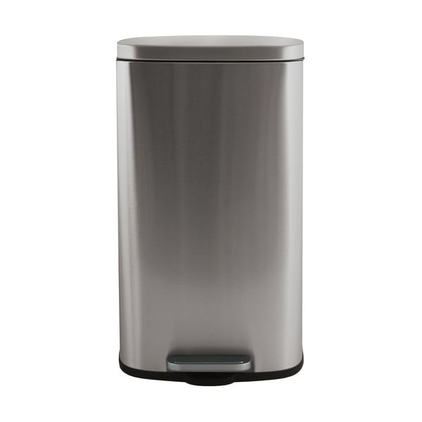 Coș de gunoi argintiu mat cu pedală din oțel 50 l   Akira – Spirella-image-3