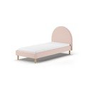 Pat roz tapițat cu somieră 90x200 cm MOON – Vipack