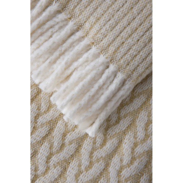 Pătură maro deschis din amestec de bumbac 140x180 cm Olympus – Euromant-image-1