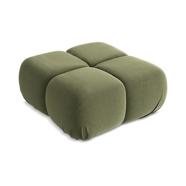 Taburet modular verde deschis cu tapițerie din catifea Lokua – Makamii-image-2