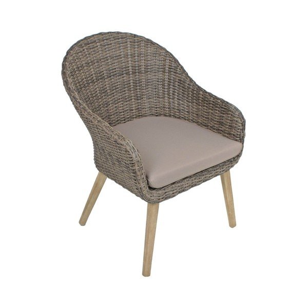 Fotoliu de grădină maro din lemn masiv Pueblo – Garden Pleasure-image-4