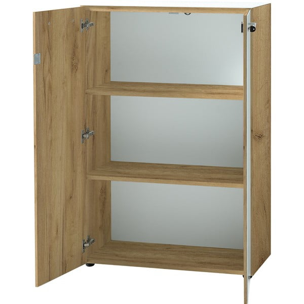 Dulap alb cu aspect de lemn de stejar 80x120 cm Monteria – Germania-image-4