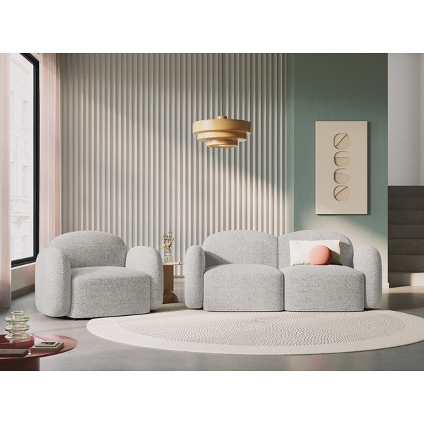 Fotoliu gri deschis Blair – Micadoni Home-image-1