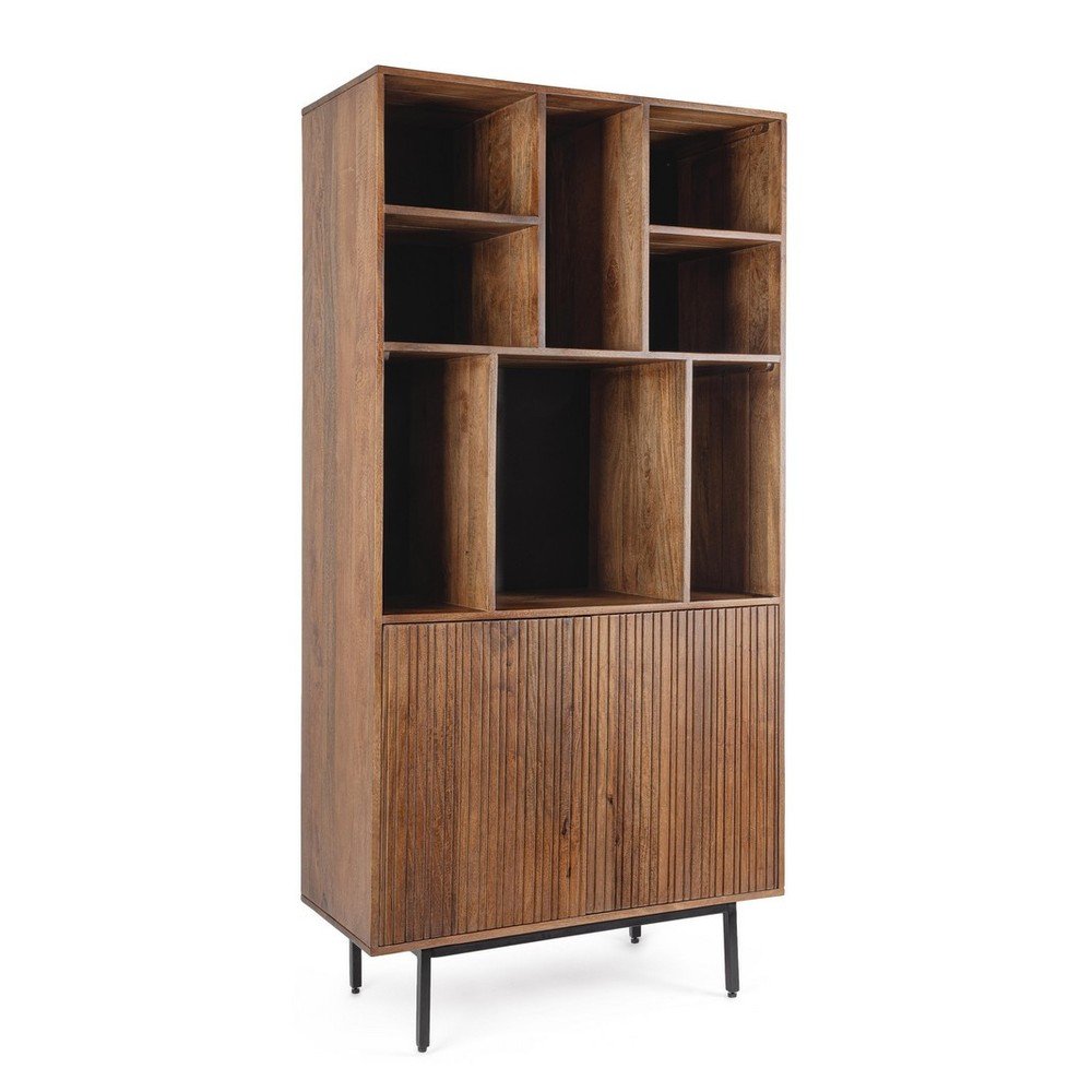 Dulap in culoare naturala din lemn de mango 85x170x40 cm Tadita – Bizzotto