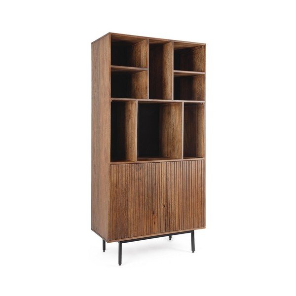 Dulap în culoare naturală din lemn de mango 85x170x40 cm Tadita – Bizzotto