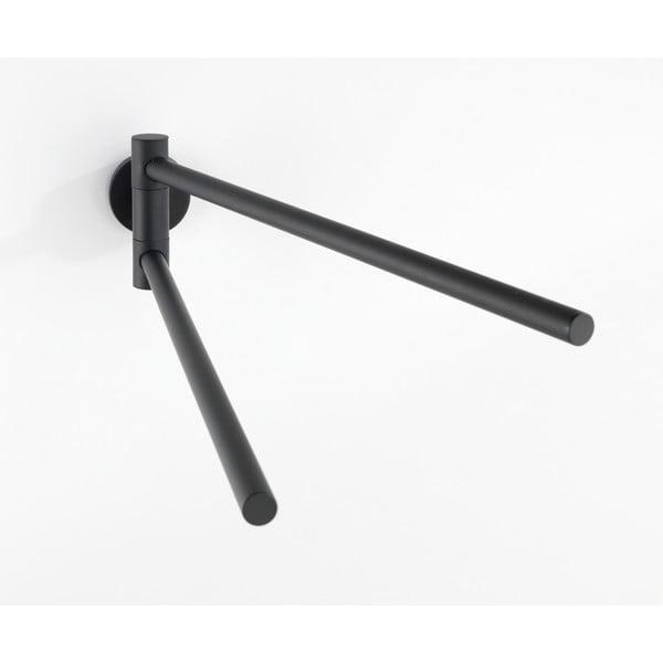 Suport pentru prosoape negru mat de montat pe perete din oțel inoxidabil Bosio – Wenko-image-3
