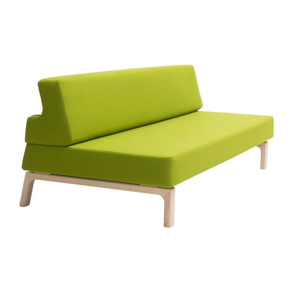 Canapea extensibilă Softline Lazy, verde