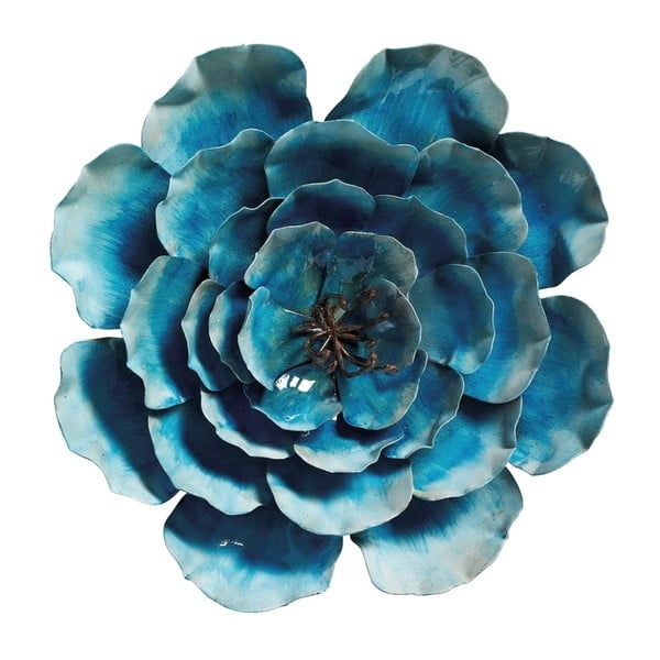 Decorațiune de perete Nordal Flower, albastru