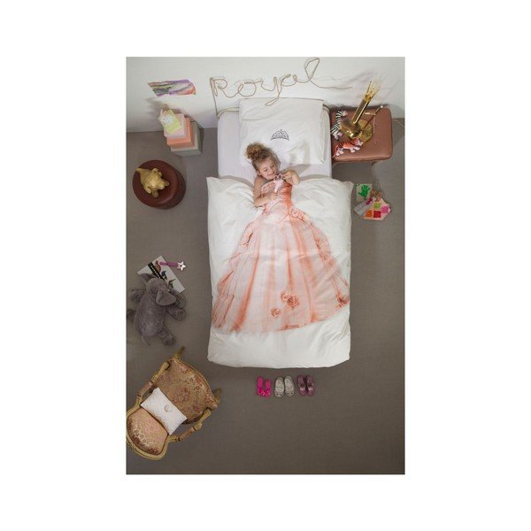 Lenjerie de pat din bumbac Snurk Princess, 140 x 200 cm-image-1