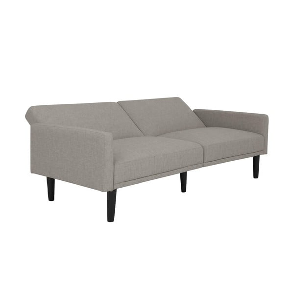 Canapea extensibilă gri deschis 198 cm - Støraa-image-3