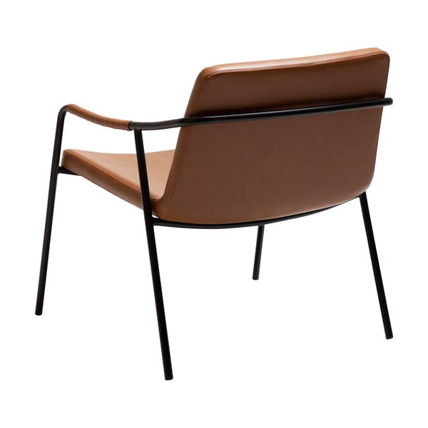 Fotoliu maro cu tapițerie din imitație de piele Boto – DAN-FORM Denmark-image-4