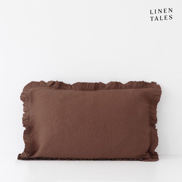 Față de pernă din in 50x60 cm Chocolate – Linen Tales