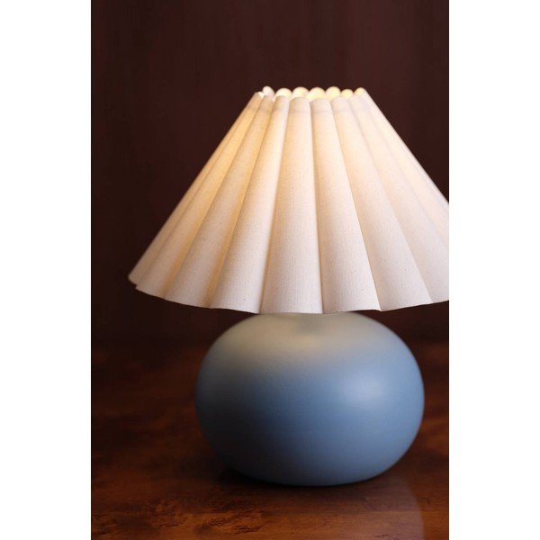 Veioză albă/albastră din ceramică (înălțime 34 cm) Crasso – Jotex-image-1