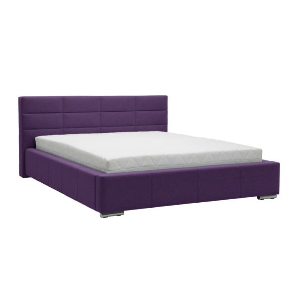 Pat dublu Mazzini Beds Reve, 160 x 200 cm, violet