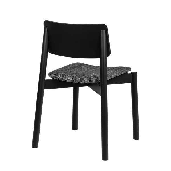 Scaun de dining negru stivuibil Wem – noo.ma-image-3