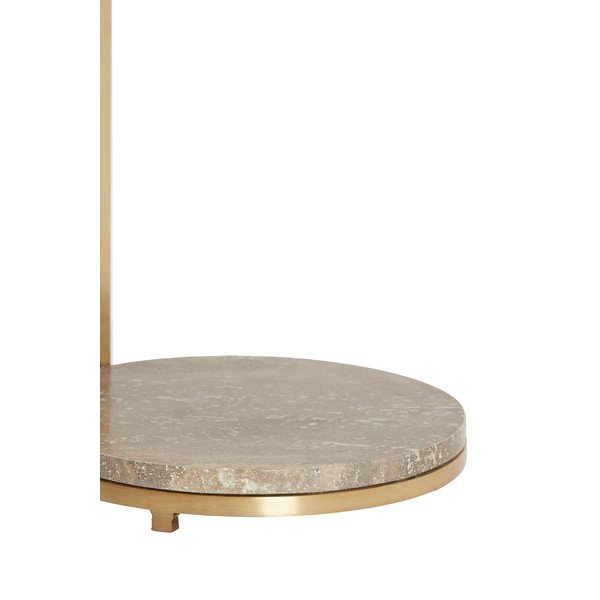 Măsuță auxiliară rotundă cu blat din marmură ø 26 cm Leda – Light & Living-image-2