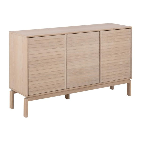 Comodă în culoare naturală joasă cu aspect de lemn de stejar 135x80 cm Linley – Actona-image-2