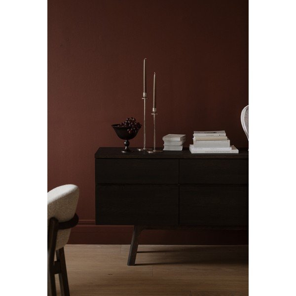 Comodă în culoare naturală închisă din lemn de stejar 170x77x42 cm Cleardale – Rowico-image-3