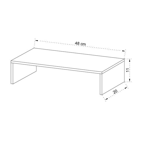 Suport pentru monitor alb Vento – Gauge Concept-image-4
