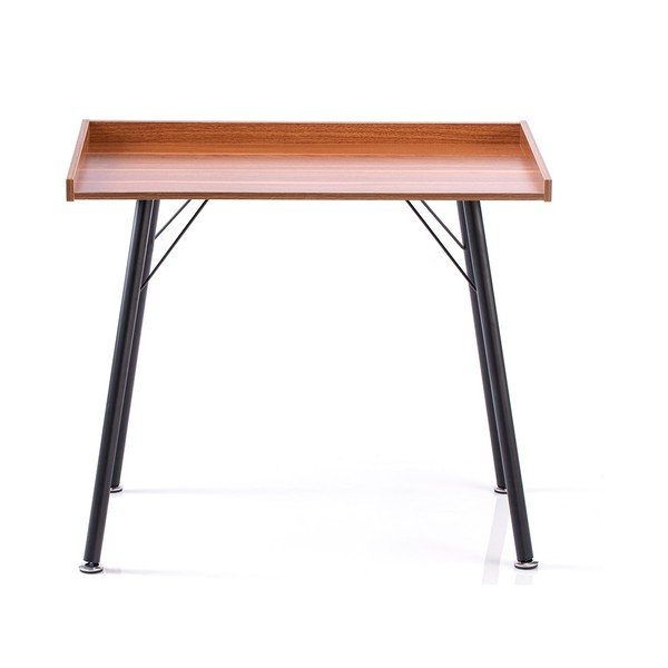 Birou cu blat cu aspect de lemn de nuc 50x90 cm Fey – Homede-image-2