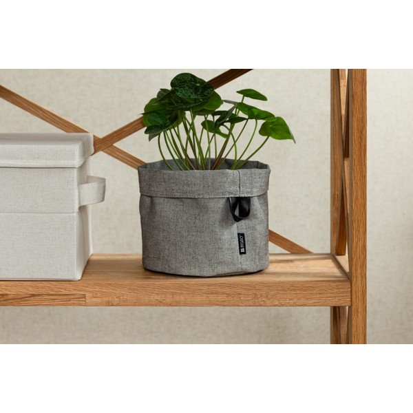 Coș de depozitare din material textil ø 20x20 cm Soft Storage Round – Bigso-image-1