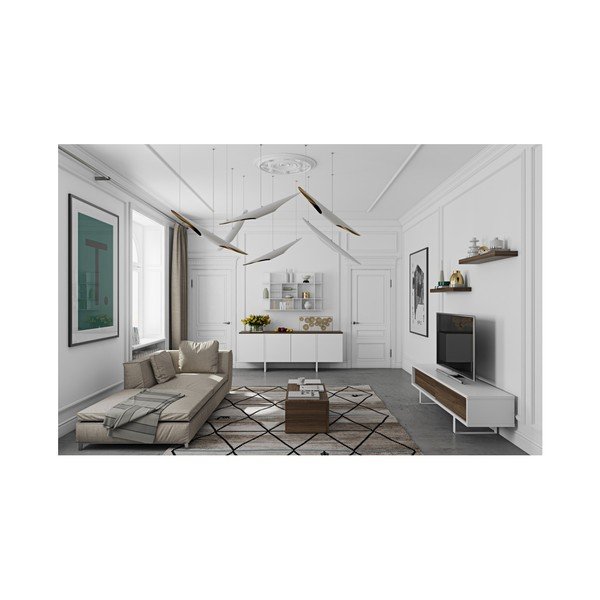 Comodă cu detalii în decor de nuc TemaHome Edge Walnut-image-1