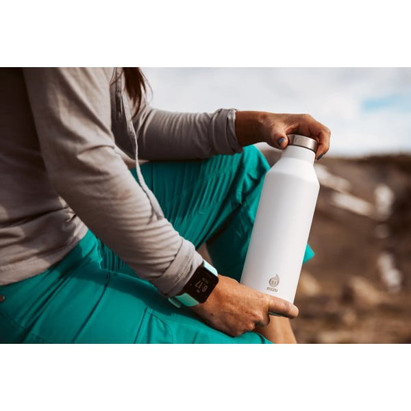 Sticlă de călătorie din inox albă 560 ml V6 - Mizu-image-1